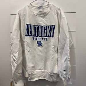 Champion White Kentucky Wildcats Crewneck